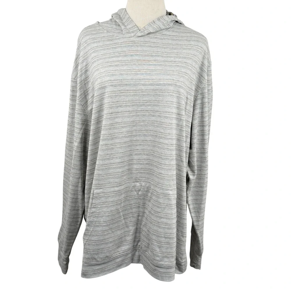 Linksoul Tempus Fugit XXL Lightweight Reverse Stripe‎ Golf Pullover Hoodie LS481